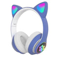 Fone De Ouvido Bluetooth Sem Fio Orelha De Gato Led